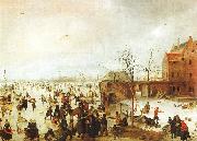 Hendrick Avercamp A Scene on the Ice near a Town China oil painting reproduction